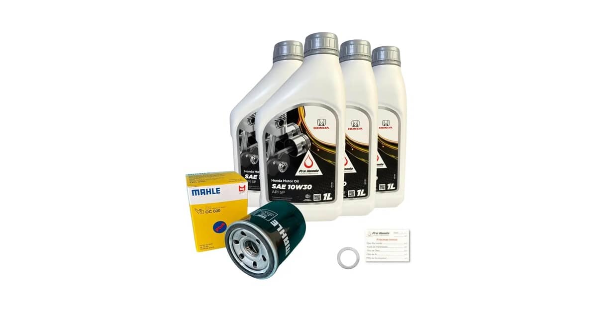 Qual Óleo Usar no Honda Fit 1.5: Melhor Kit 0W20