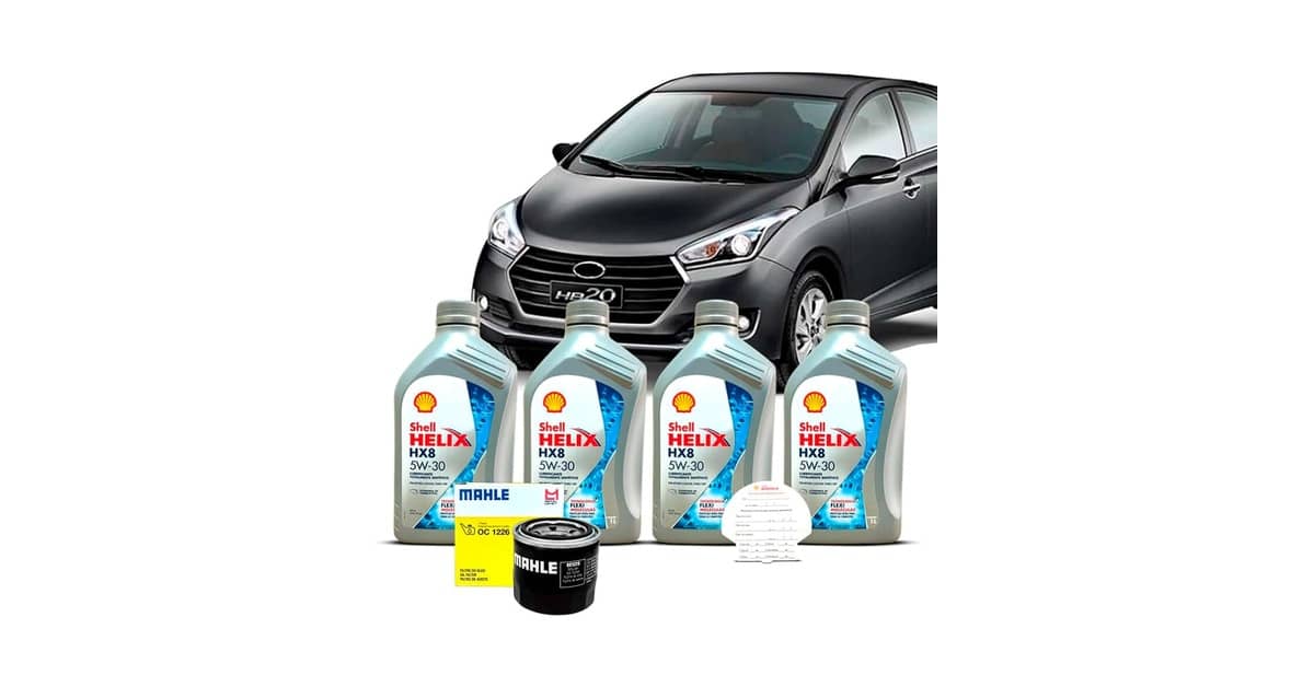 Qual Óleo Usar no Hyundai HB20 1.6: 5 Melhores Kits