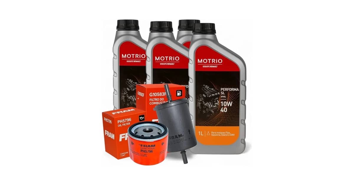 Qual Óleo Usar no Renault Clio: Kit 10W40 com Filtros