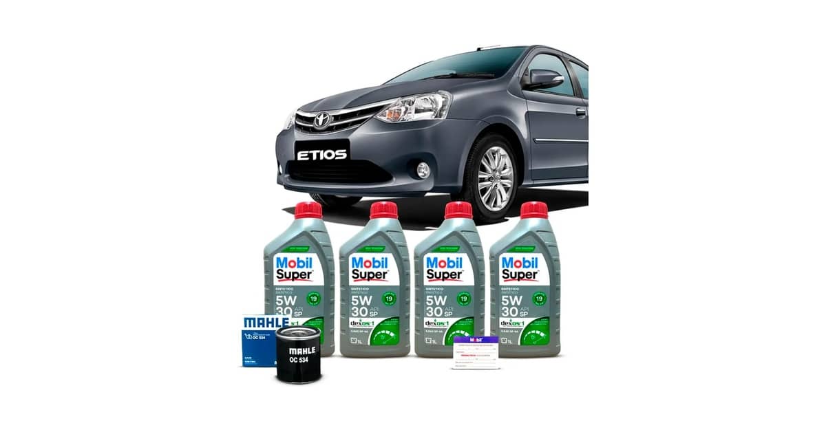 Qual Óleo Usar no Toyota Etios: 6 Melhores Kits