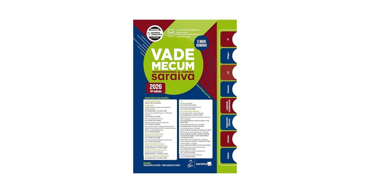 Vade Mecum 2026 Qual o Melhor: 10 Versões de Elite
