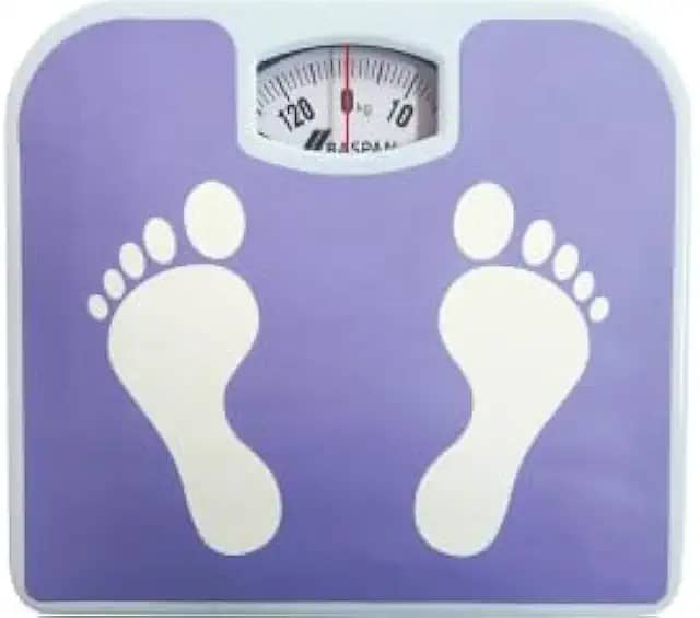 Balança Mecânica Antiderrapante Peso Até 130kg Para Banheiro Casa