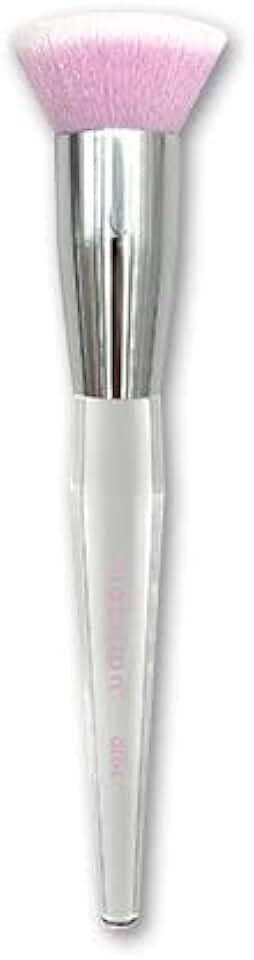 Pincel Kabuki Reto Macrilan GL04 - Profissional para Base Líquida, Acabamento Impecável e Alta Cobertura, Linha Let's Glam