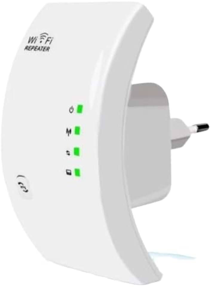 Repetidor Wi-Fi até 1800Mbps, Amplificador de Sinal Sem Fio, Extensor de Alcance com 3 Antenas, Branco