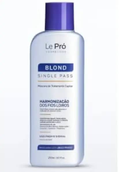 Le Prô Blond Single Pass, Tratamento Profissional para Cabelos Loiros e Lisos, 300 ml