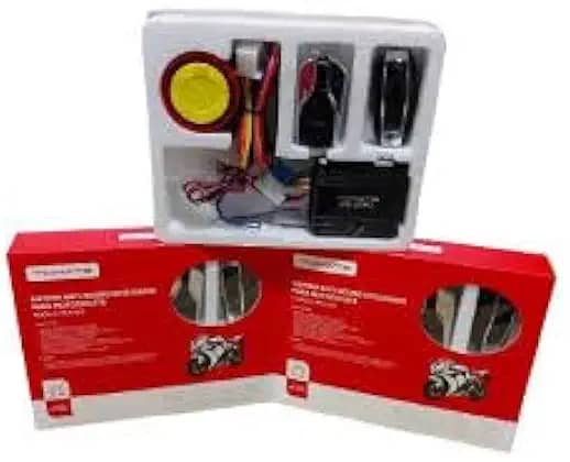 Sistema de Alarme Antifurto para Moto com Controle Remoto, 2 Controles, Sensor de Vibração