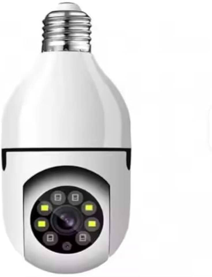 Câmera IP Lâmpada 8177 WiFi Full HD 1080p com Visão Noturna, Bivolt, Detecção de Movimento e Áudio Bidirecional