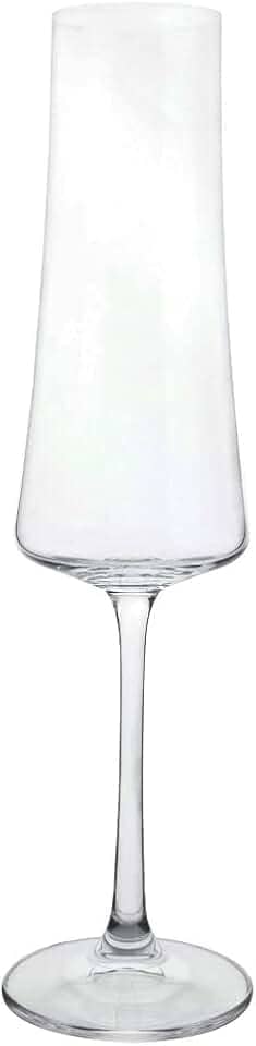 Jogo de 6 tacas para champanhe Xtra em cristal ecologico 210ml A26,5cm