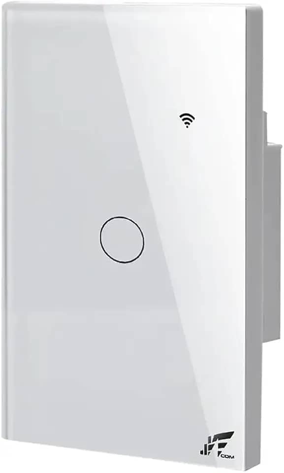Interruptor Inteligente Wi-Fi + RF433, 1 Botão Touch, Compatível com Alexa, Controle por Aplicativo