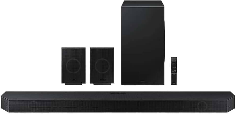 Soundbar Samsung HW-Q990D, com 11.1.4 canais,Wireless Dolby Atmos, Sincronia Sonora e Alexa integrado