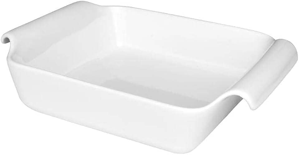 Travessa para Lasanha, Oxford, Refratária, Branca 25,5 X 19,5 X 6,5 cm