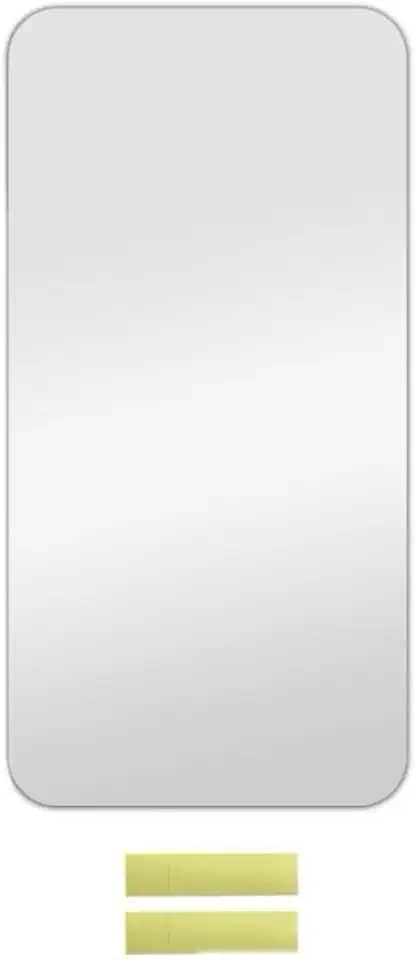 Espelho Adesivo Decorativo Flexível 30x60cm Plástico Autocolante Retangular ou Oval para Parede Quarto Banheiro (Retangular)