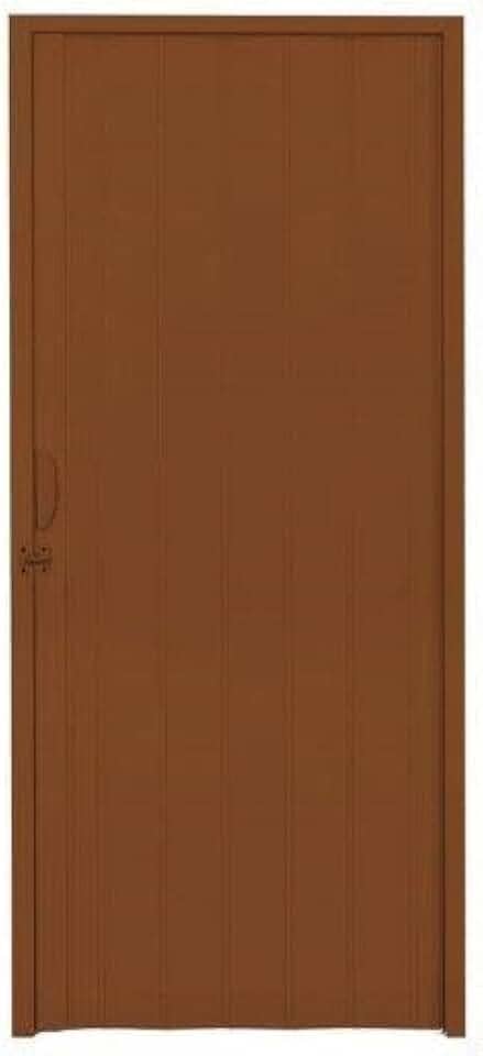 Porta Sanfonada PVC Polifort 210cmx60cm Mogno