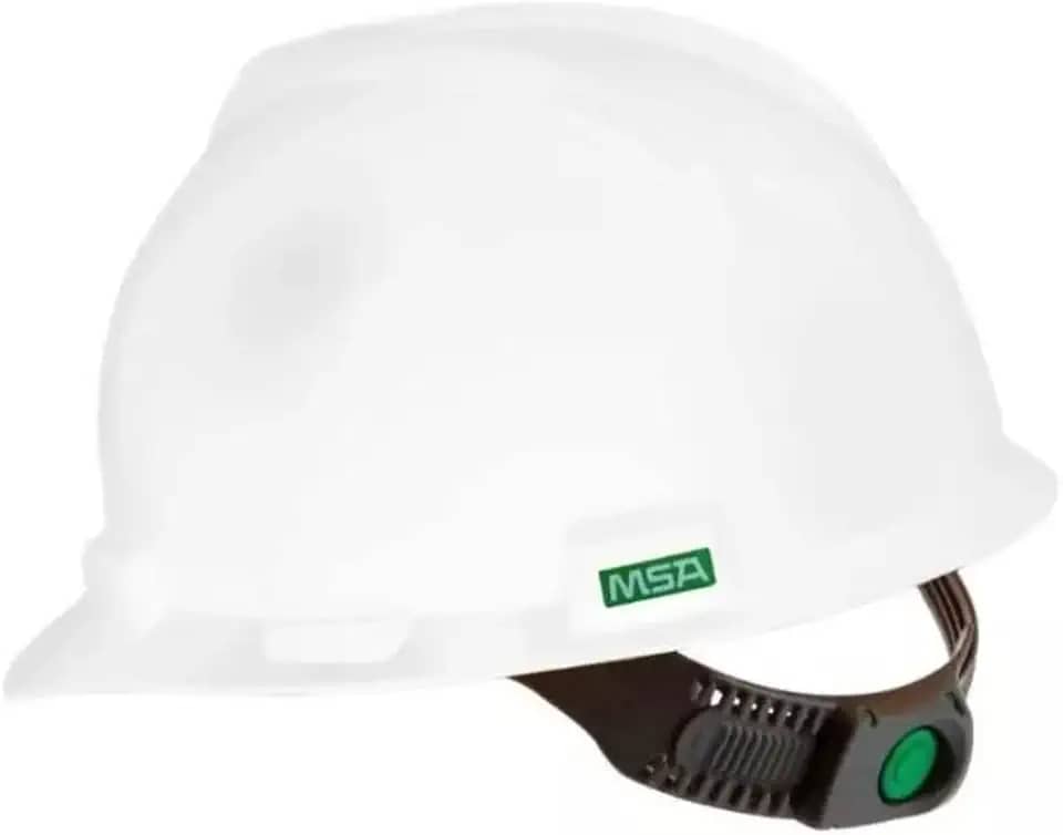 Capacete de Segurança MSA CA 498 Completo com Carneira e Jugular (Branco)