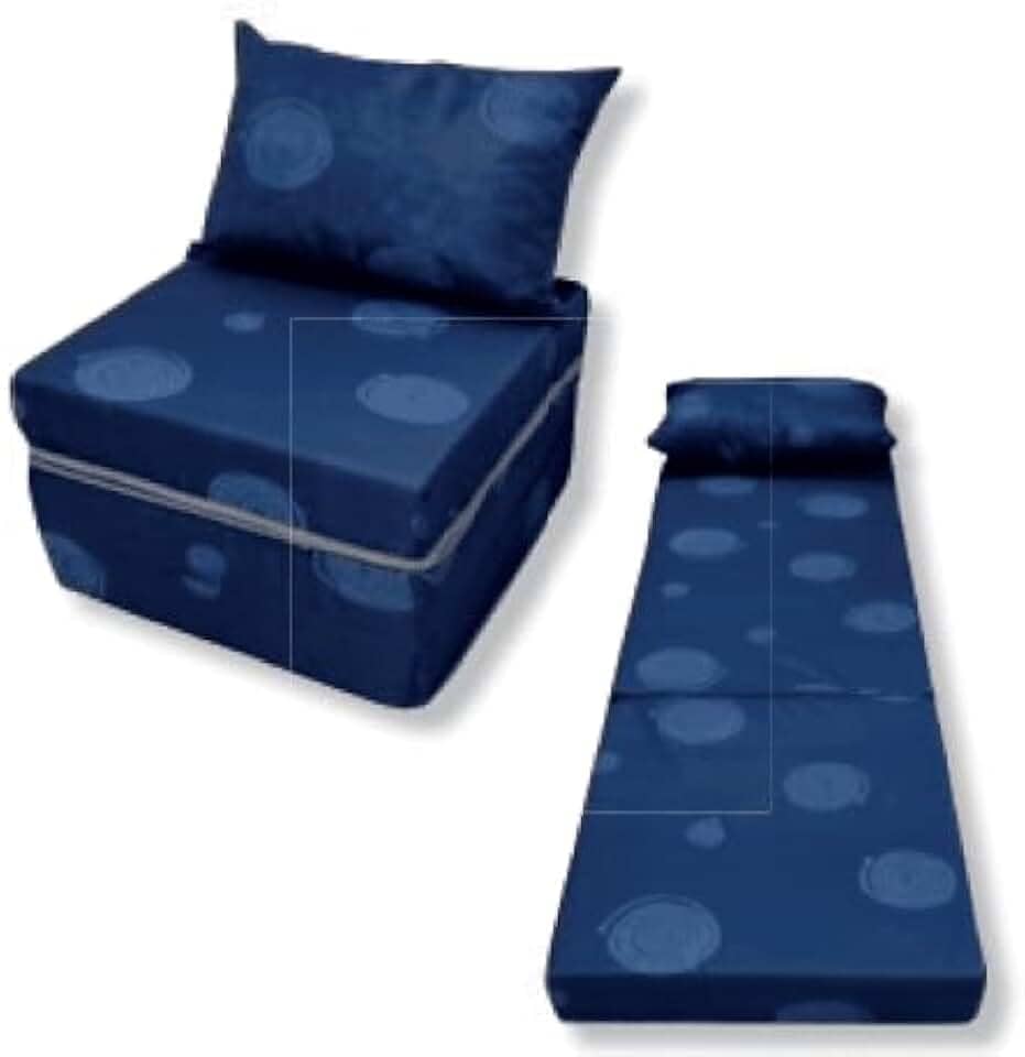 Puff Multiuso Colchão + Travesseiro Solteiro 3 Em 1 luck