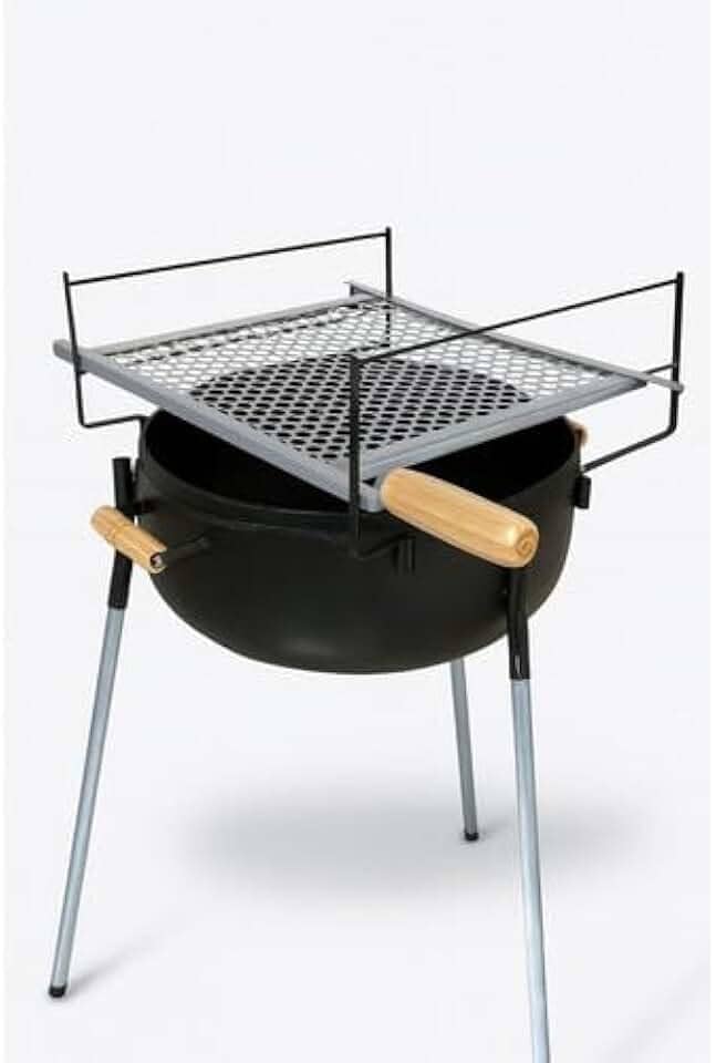 Churrasqueira Portátil Botijão Grelha Varanda Camping Pesca