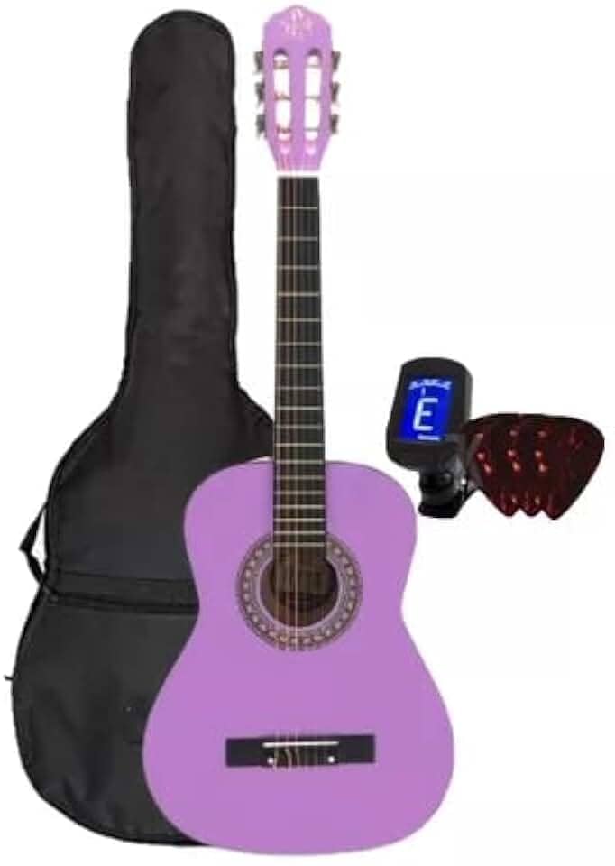 Violão Myth Juvenil 3/4 MT34N, Lilás, com Capa, Afinador e Palhetas