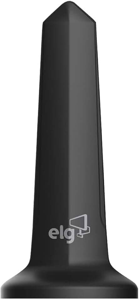 Antena Digital Interna Shark para TV, Cabo de 1,5m, Ganho de 5 dB, Alcance 30km, Compatível com Sinal Analógico e Digital 4K HDR, Preto, HDTV1500, ELG