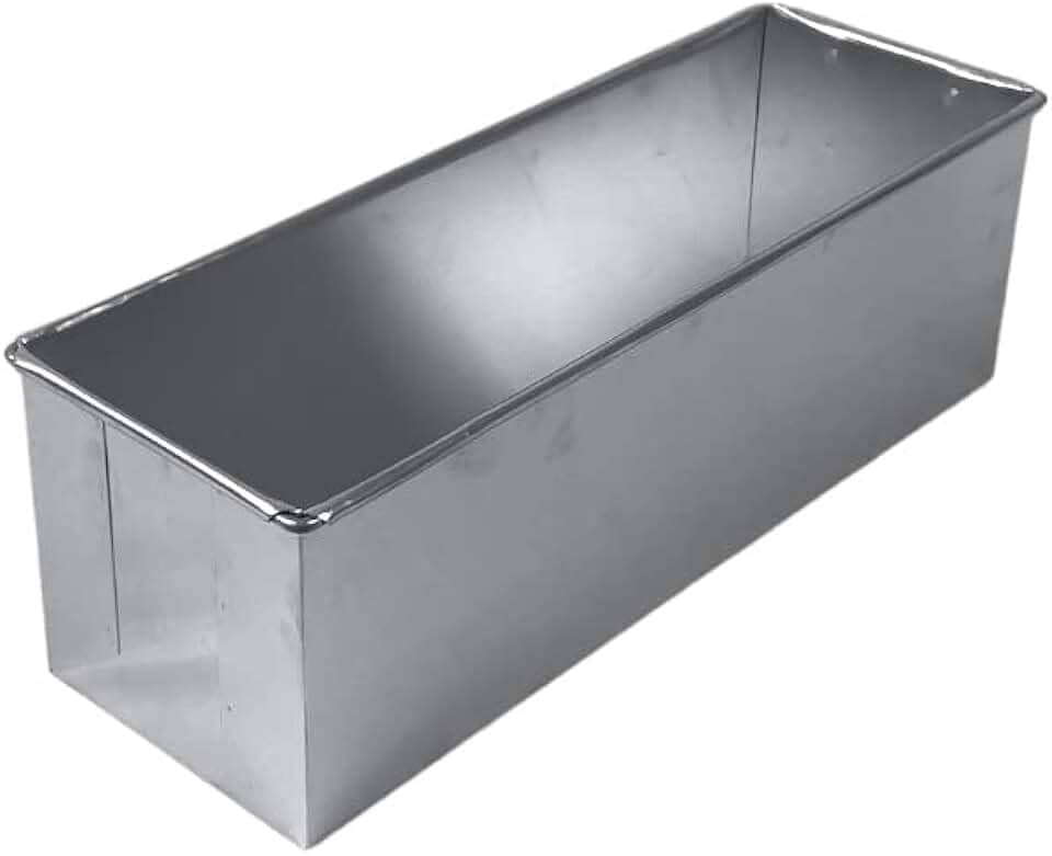 FORMA RETANGULAR PARA BOLO E PÃO CASEIRO 30X10X10 ALUMÍNIO