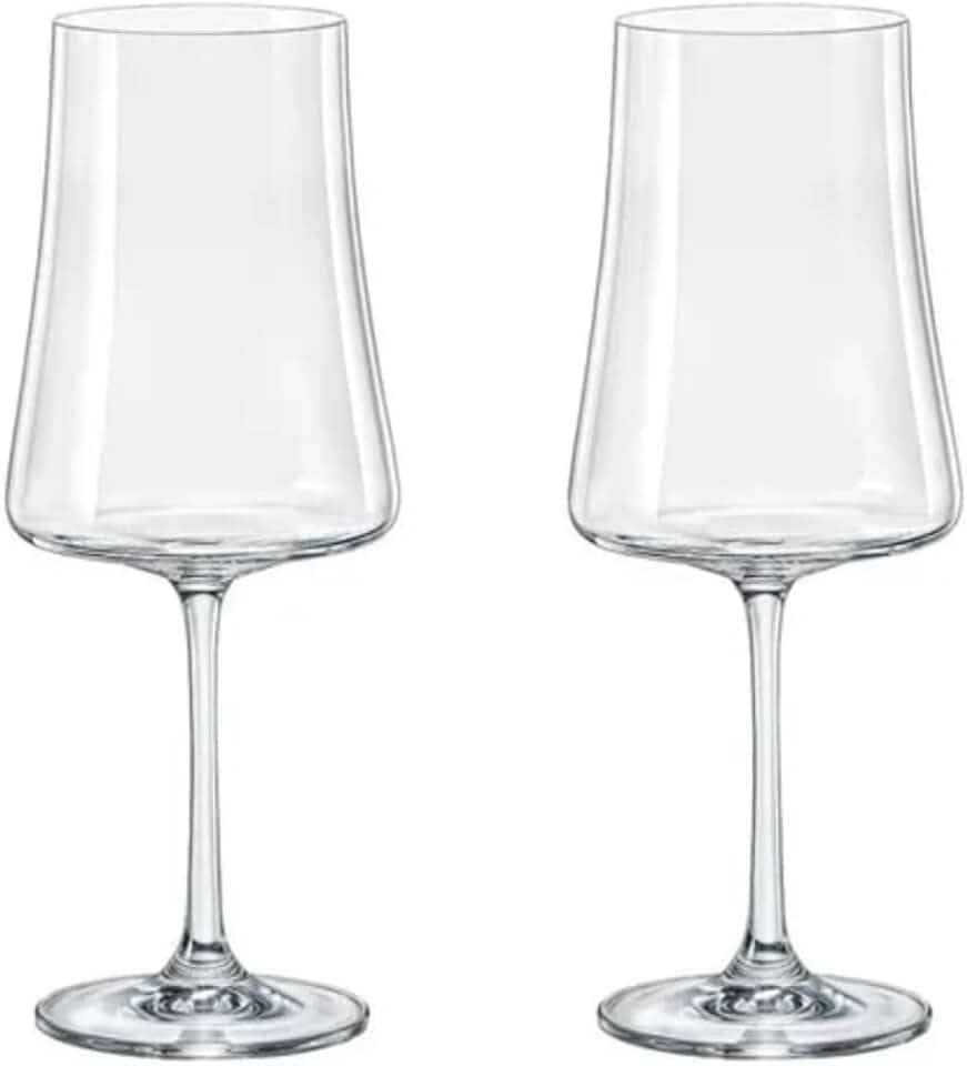 Kit 2 Taça de Cristal para Vinho Bohemia 560ml - XTRA NDI