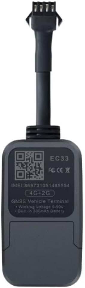 Genérico Rastreador Veicular Ec33 com Chip Quectel 4G + 2G, Plataforma e App Profissional Sem Mensalidade