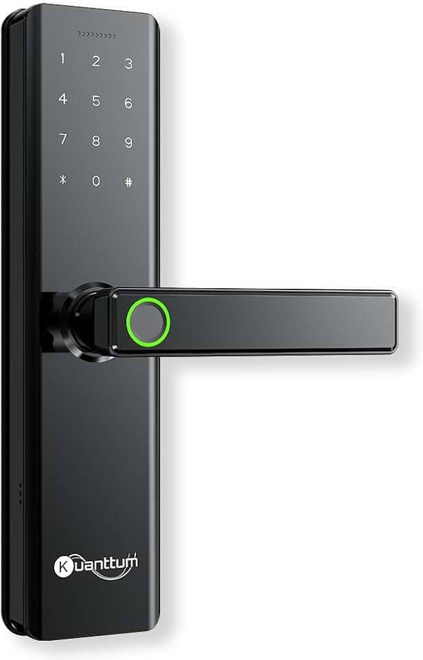 Fechadura Eletronica Digital Biométrica Smart Inteligente Kuanttum Kappa