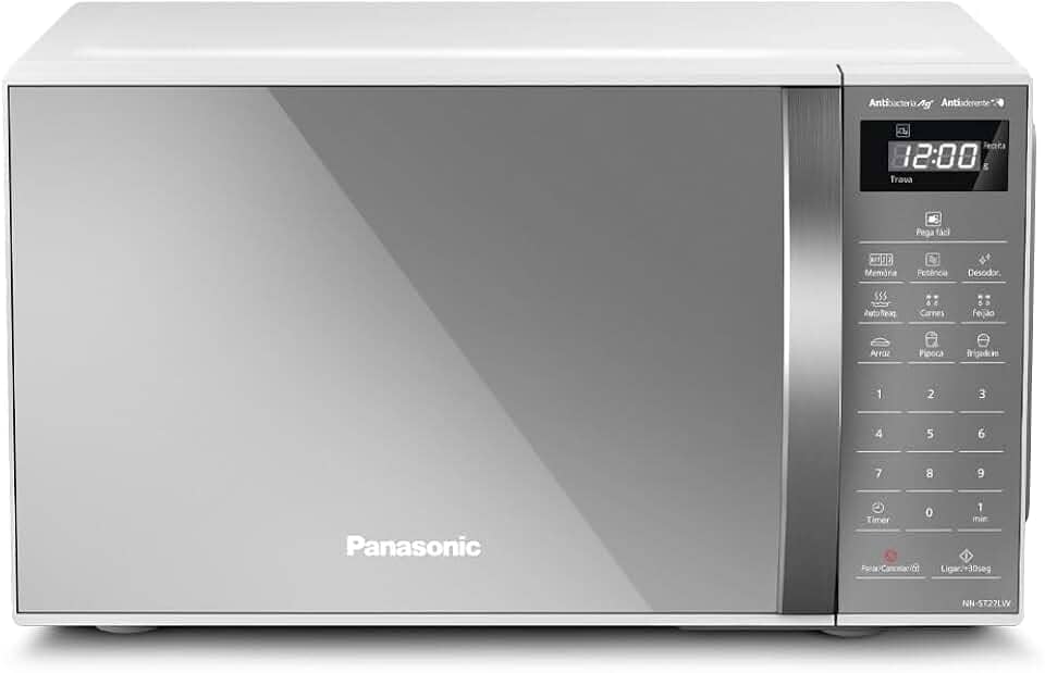 Panasonic Micro-ondas 21L Branco Espelhado 127v NN-ST27LWRU