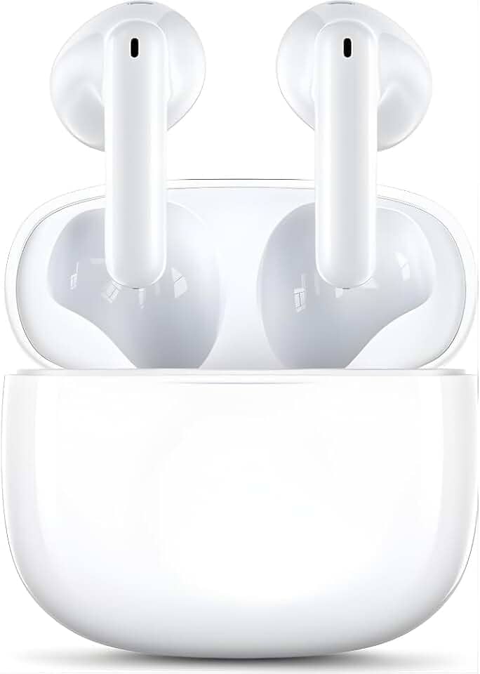 Fone De Ouvido Sem Fio, Bluetooth 5.4, Compatível Com Todo Celular, Cancelamento Ruído, Bateria Até 16 Horas de Uso, Microfone Para Chamadas, Controle Touch, Conecta no Notebook - Linha Premium