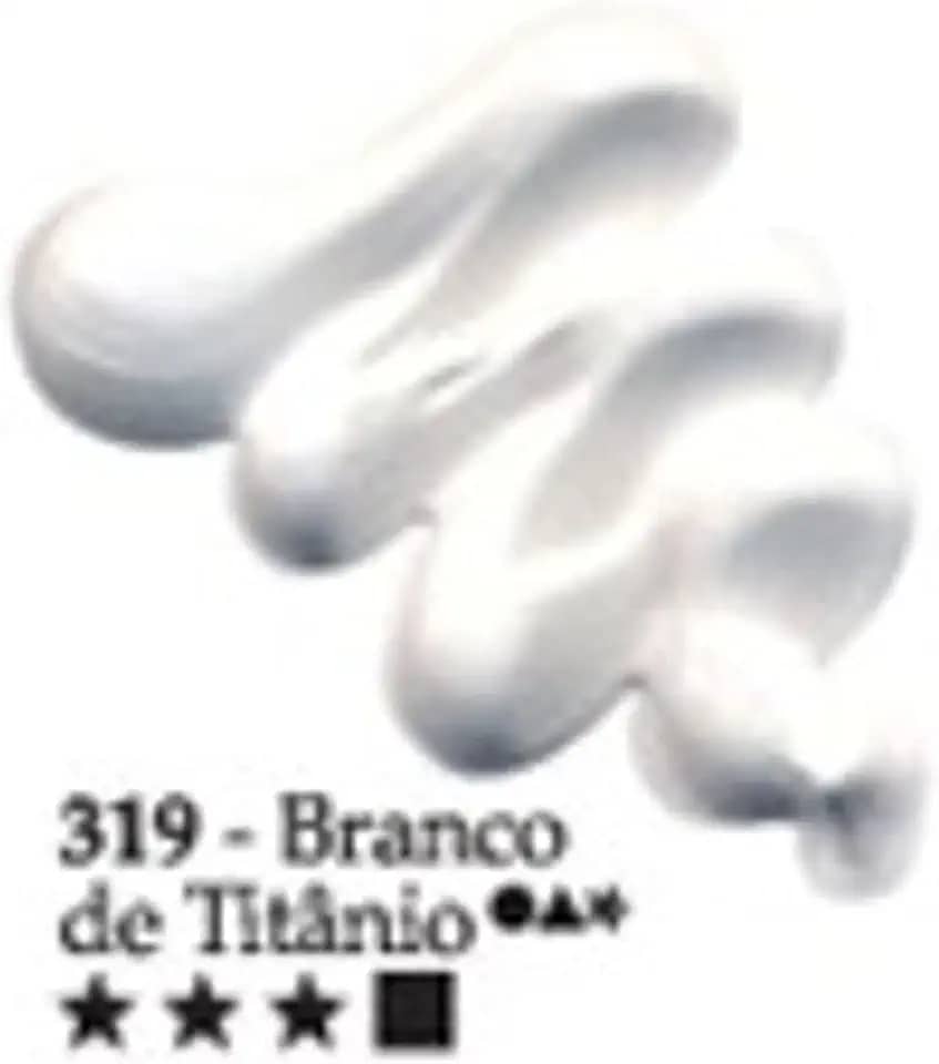 Tinta a Óleo Para Telas, Acrilex, Branco de Titânio, 20 ml