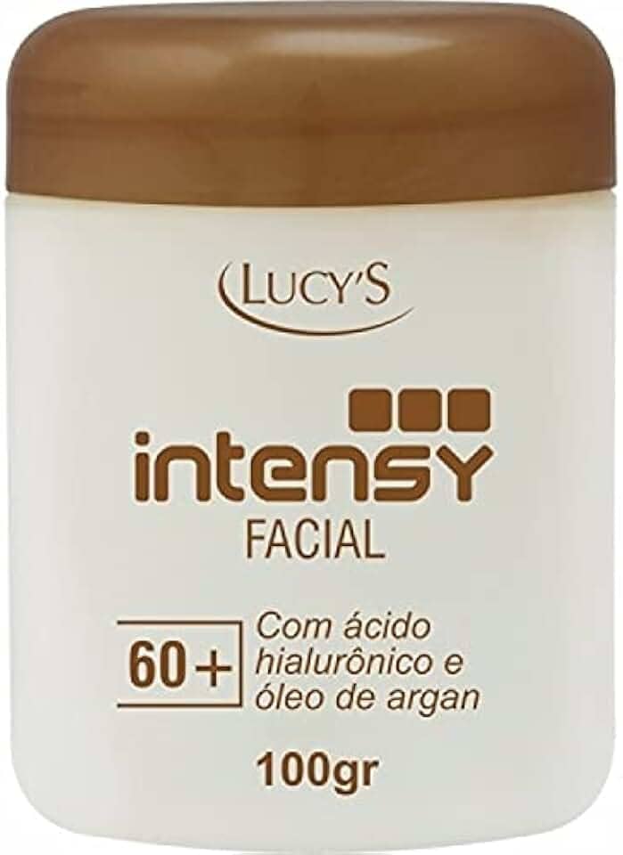 Creme Rosto Óleo Argan Anti Rugas Vitamina E 60+ Anos Lucys 100 G com argila