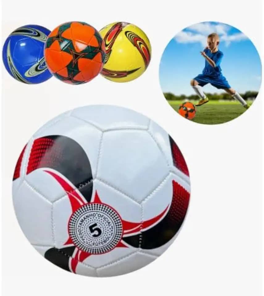 Bola De Futebol Infantil Campo Costura Firme Nº5 Cor Sortida