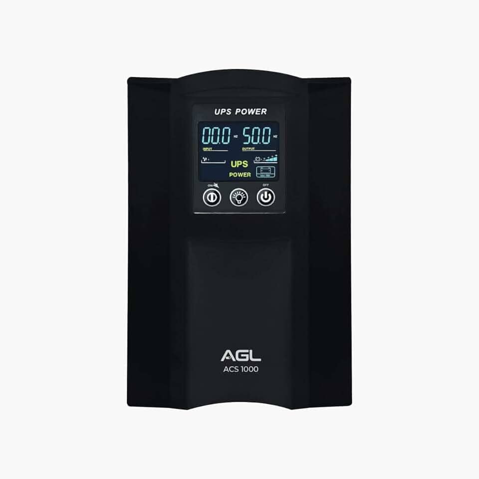 Nobreak Senoidal Puro AGL ACS1000 1000VA/800W 220V – Energia Estável para Automatizador de Portão, CFTV e Sistemas de Segurança, DC Start e Proteção Contra Oscilações