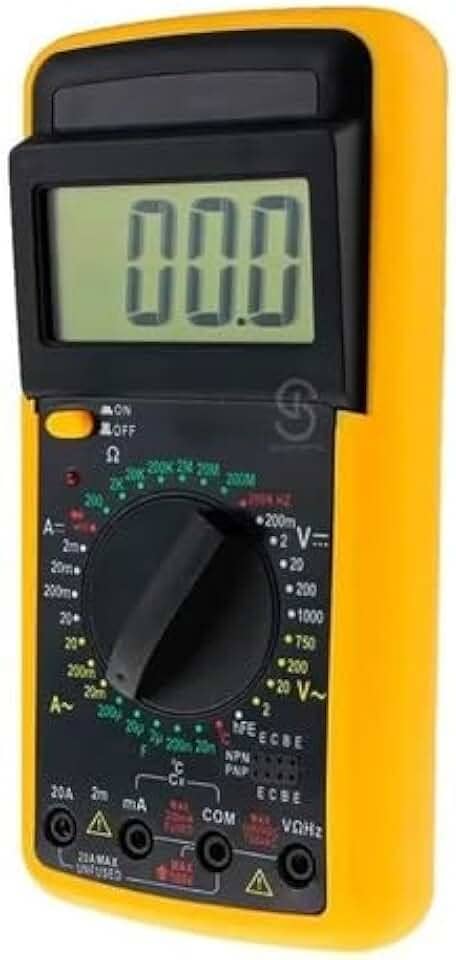 Multímetro Digital Le-971 Com Capacímetro Profissional Oficina Elétrica Eficiência E Praticidade Display Visor LCD Voltímetro Ohmímetro e Amperímetro