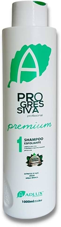 Shampoo Esfoliante Progressiva Premium Pró 20 Adlux – 1l Sem Formol. Limpa Profundamente, com Cheiro Agradável