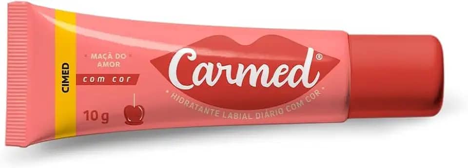 Hidratante Labial Maçã do Amor, Brilhante, 10g, Alto Poder de Hidratação, com manteiga de karité