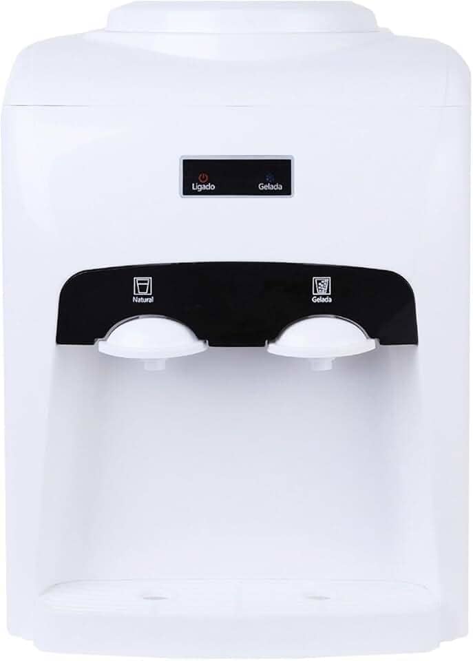 Bebedouro De Água Gelada Elétrico Eletronico 10l E 20l Bivolt Branco | 127/220V para galão