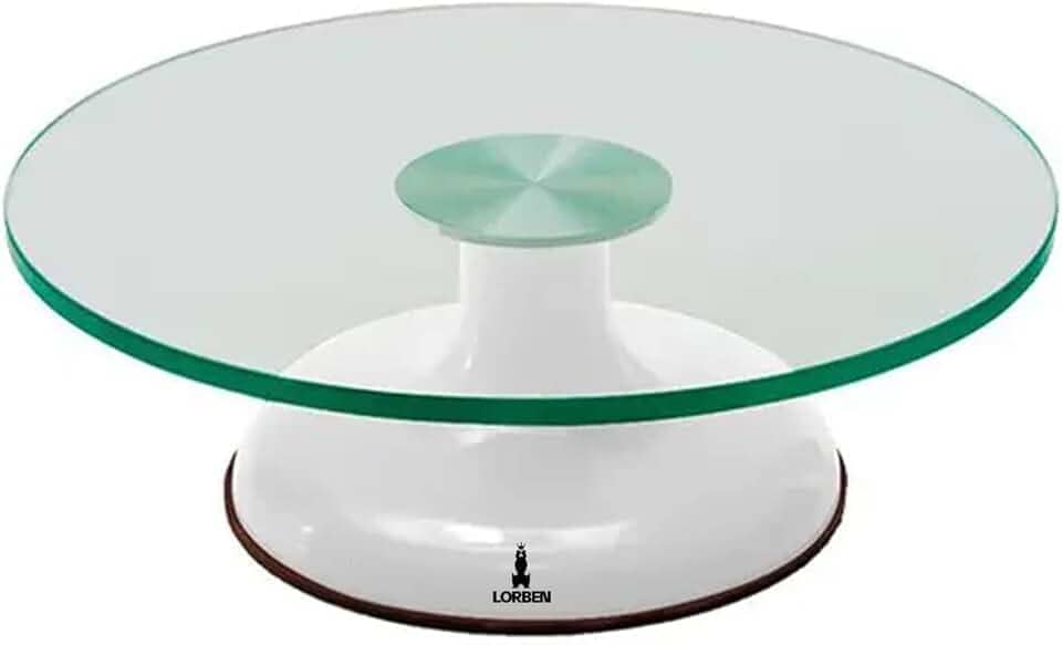 Bailarina Giratória Bolo Torta Vidro Rolamento Duplo Lorben