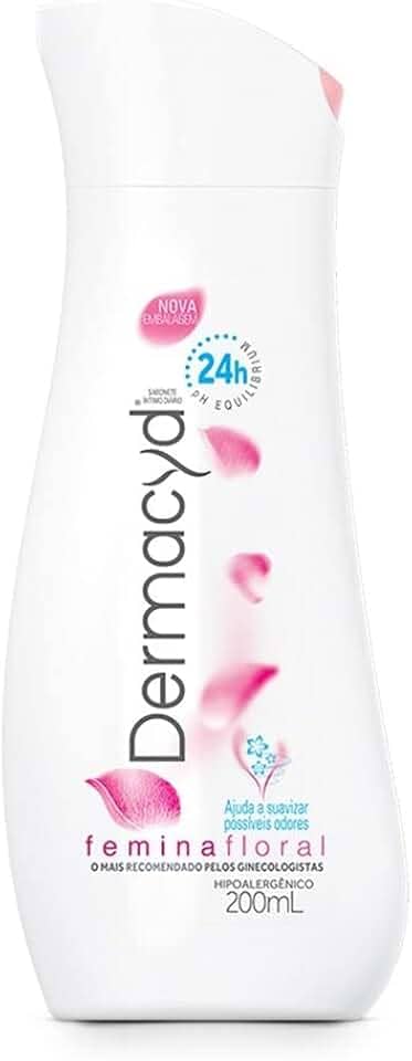 Sabonete líquido íntimo Dermacyd Femina 24h, 200 ml