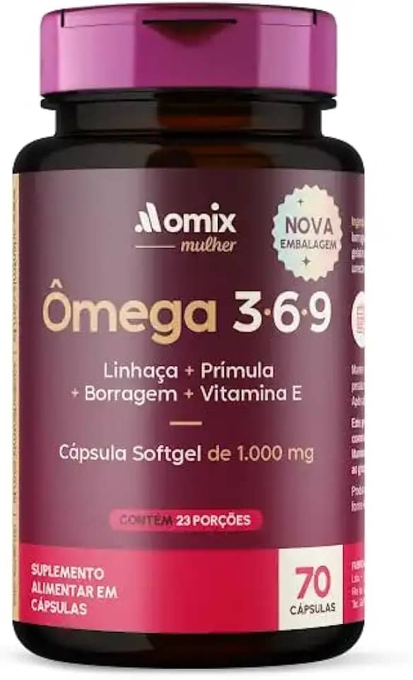 Ômega 3-6-9 - Mulher - 70 cápsulas - Omix