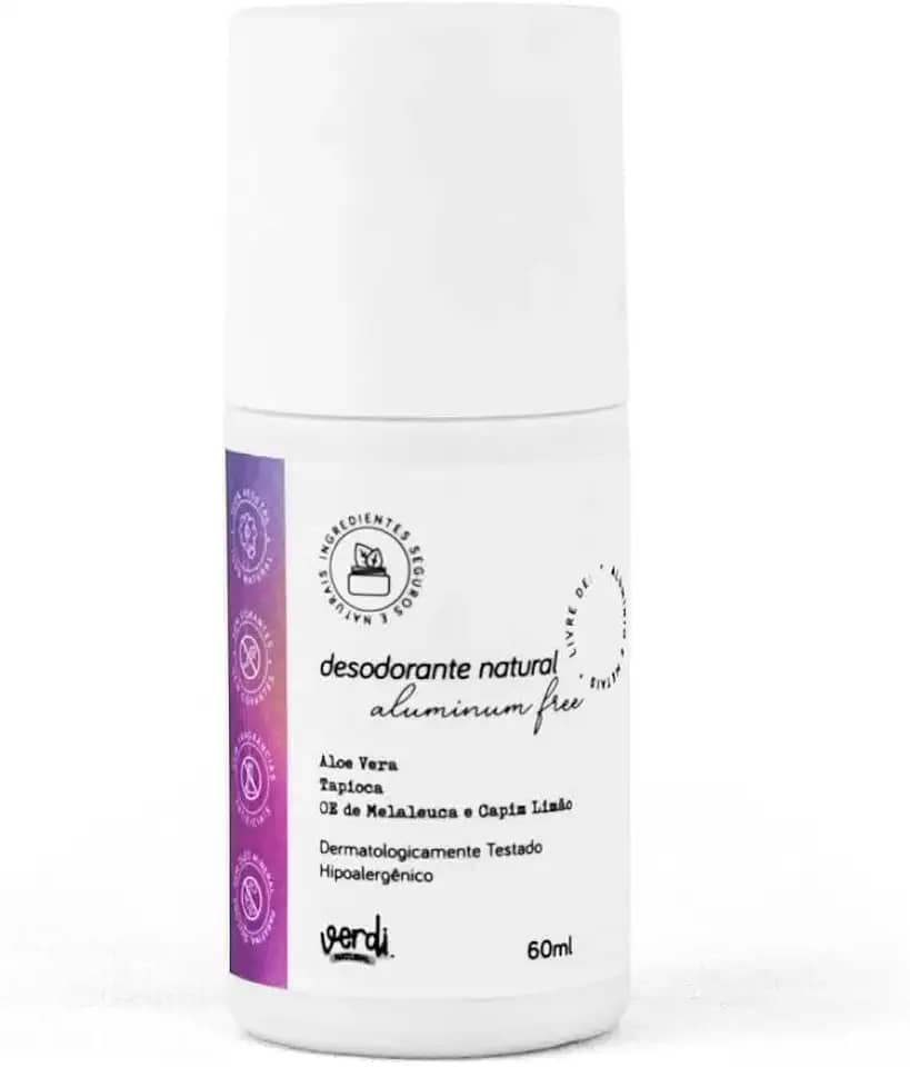 Verdi Natural Desodorante Natural Sem Alumínio - Sem Alumínio - Loção - Fragrância Suave Cítrico Refrescante