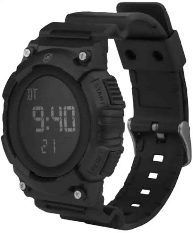 Relógio Digital Esportivo Tech Armor com Cronômetro Integrado Dual Time e À Prova D'água, Preto