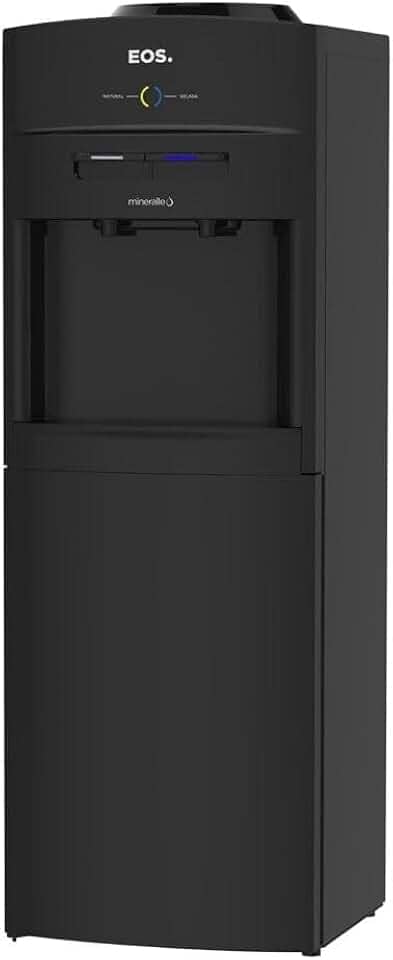 Bebedouro de Coluna para Garrafão Compacto Eos Mineralle Compressor Preto Ebc05pc 110v