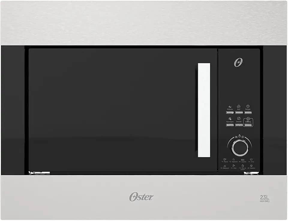 Oster Forno Micro-ondas de Embutir Oster Black Inox 23L - 127V