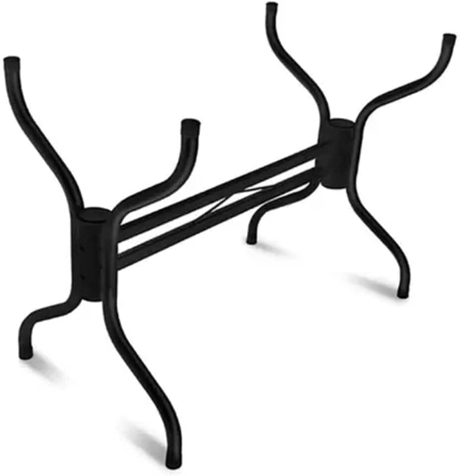 Base Retangular Para Mesa Vidro Pedra Madeira Gab05 Cor:Preto