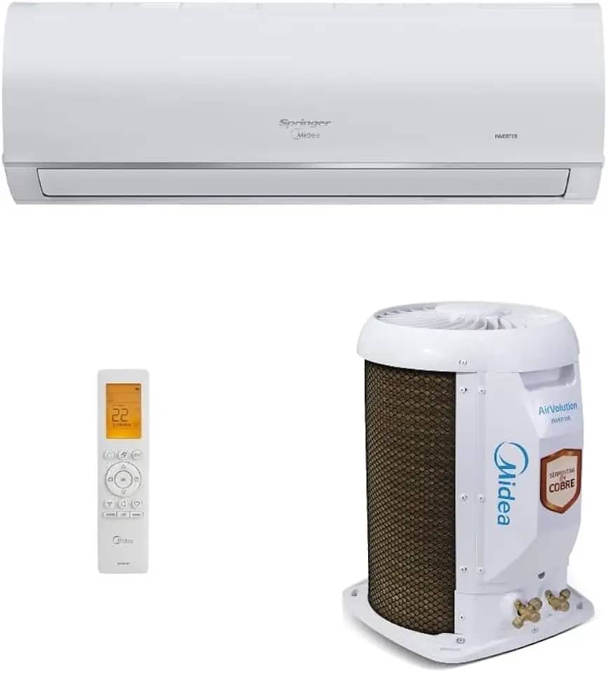 Ar-Condicionado Split HW Inverter Springer Midea AirVolution Connect 22.000 BTUs R-32 Só Frio 220V