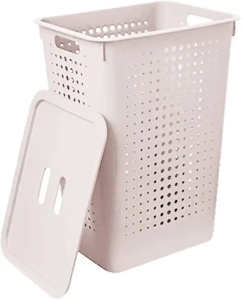 Ou Cesto de Roupas com Tampa 47L Chumbo