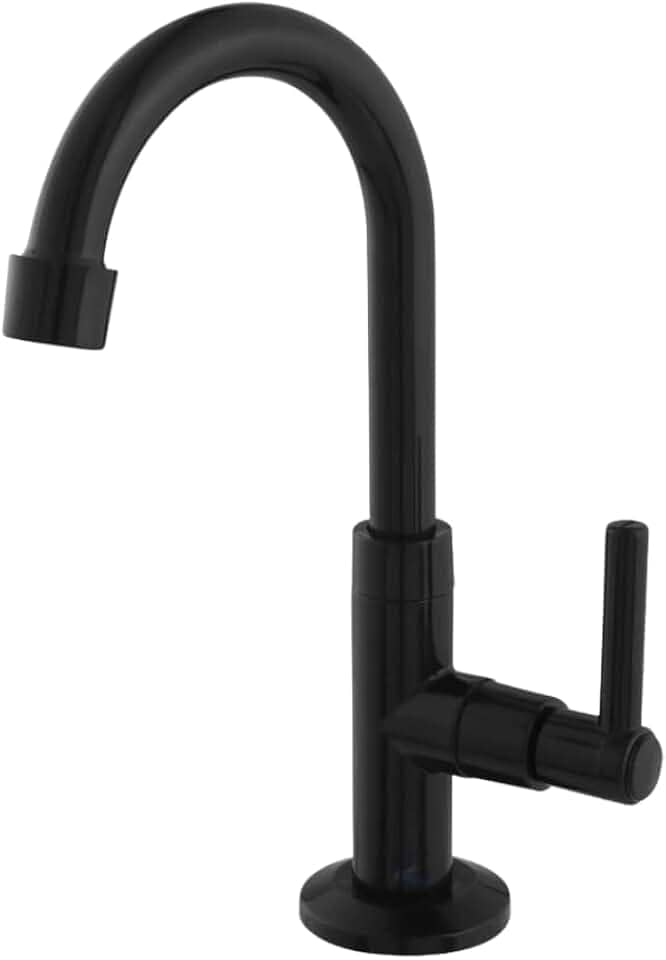 Torneira Banheiro Baixa Pia Lavatório Lavabo Preta All Black ABS 1/4 de Volta