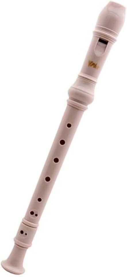Flauta Doce Germânica Iniciante Bege Escolar Musical PHX