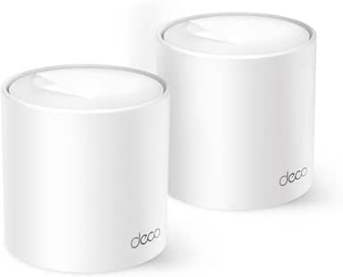 [New] TP-Link Deco X10(2-Pack)|AX1500 Whole Home Mesh Wi-Fi 6 System-Coverage up to 360 m², 3X Gigabit Ports per Unit, Band 80MHz Channel, ODFMA, 1024QAM, White