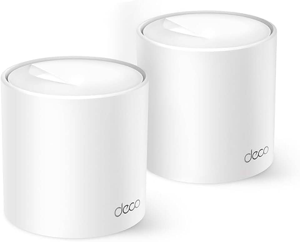 [New] TP-Link Deco X10(2-Pack)|AX1500 Whole Home Mesh Wi-Fi 6 System-Coverage up to 360 m², 3X Gigabit Ports per Unit, Band 80MHz Channel, ODFMA, 1024QAM, White